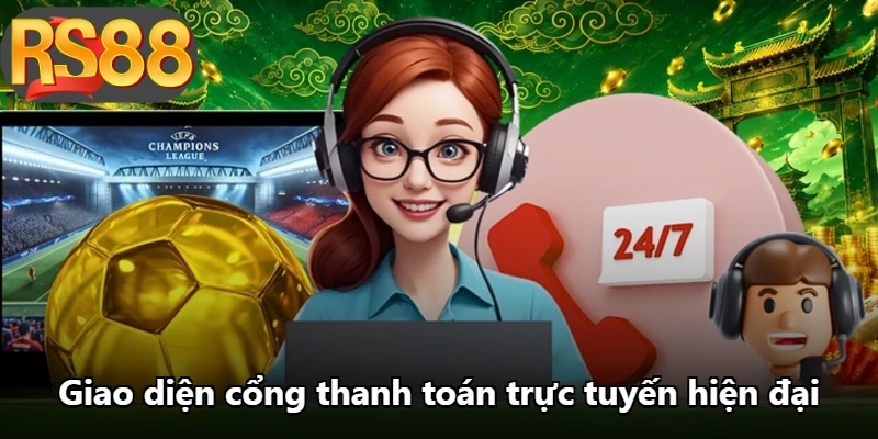 Giao diện cổng thanh toán trực tuyến hiện đại
